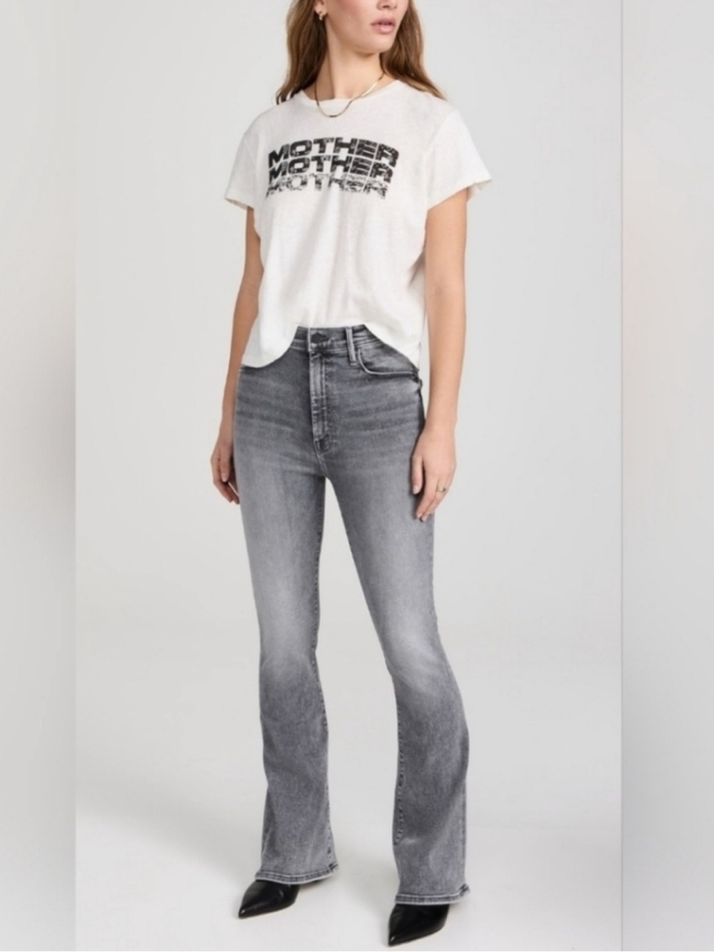 Mother High Waisted Weekender Skimp Bootcut Flare Jeans Northern Lights 27